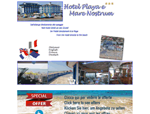 Tablet Screenshot of hotelplaya-marenostrum.it